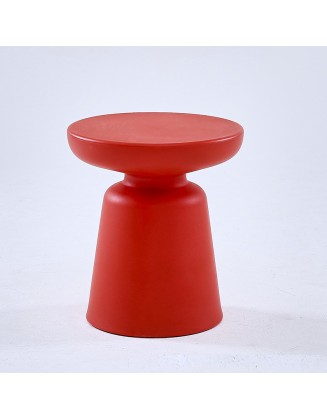 Modern minimalist side table round small household plastic coffee table living room round table